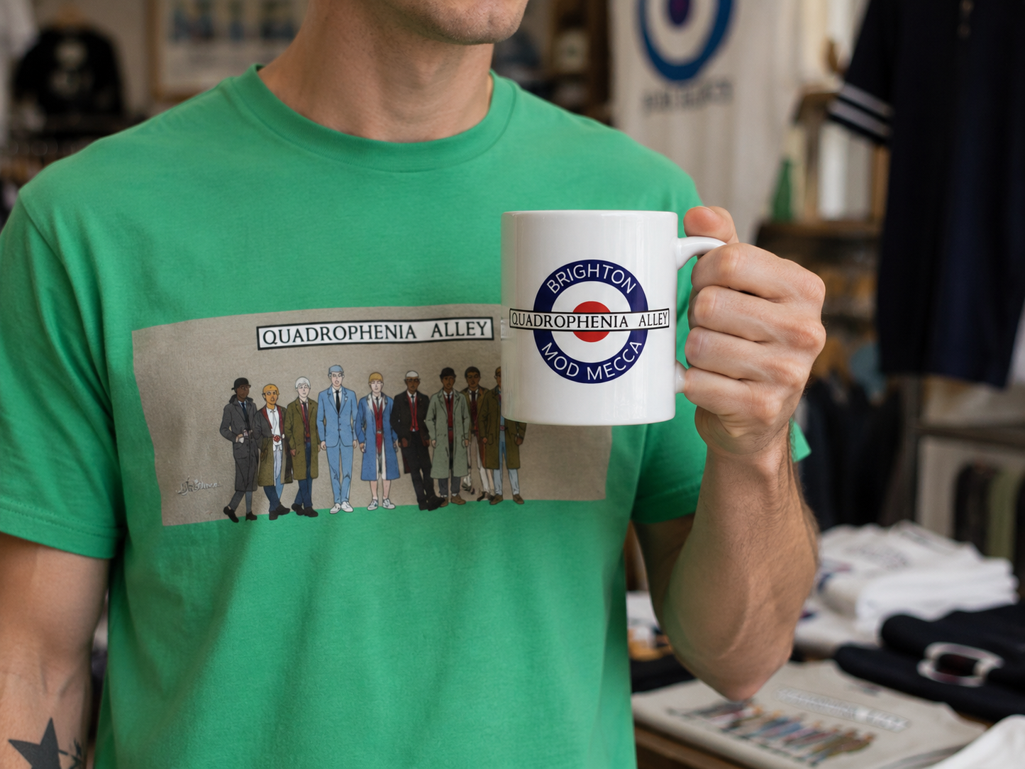 Quadrophenia Alley Exclusive Brighton Mod Mecca Print Mug