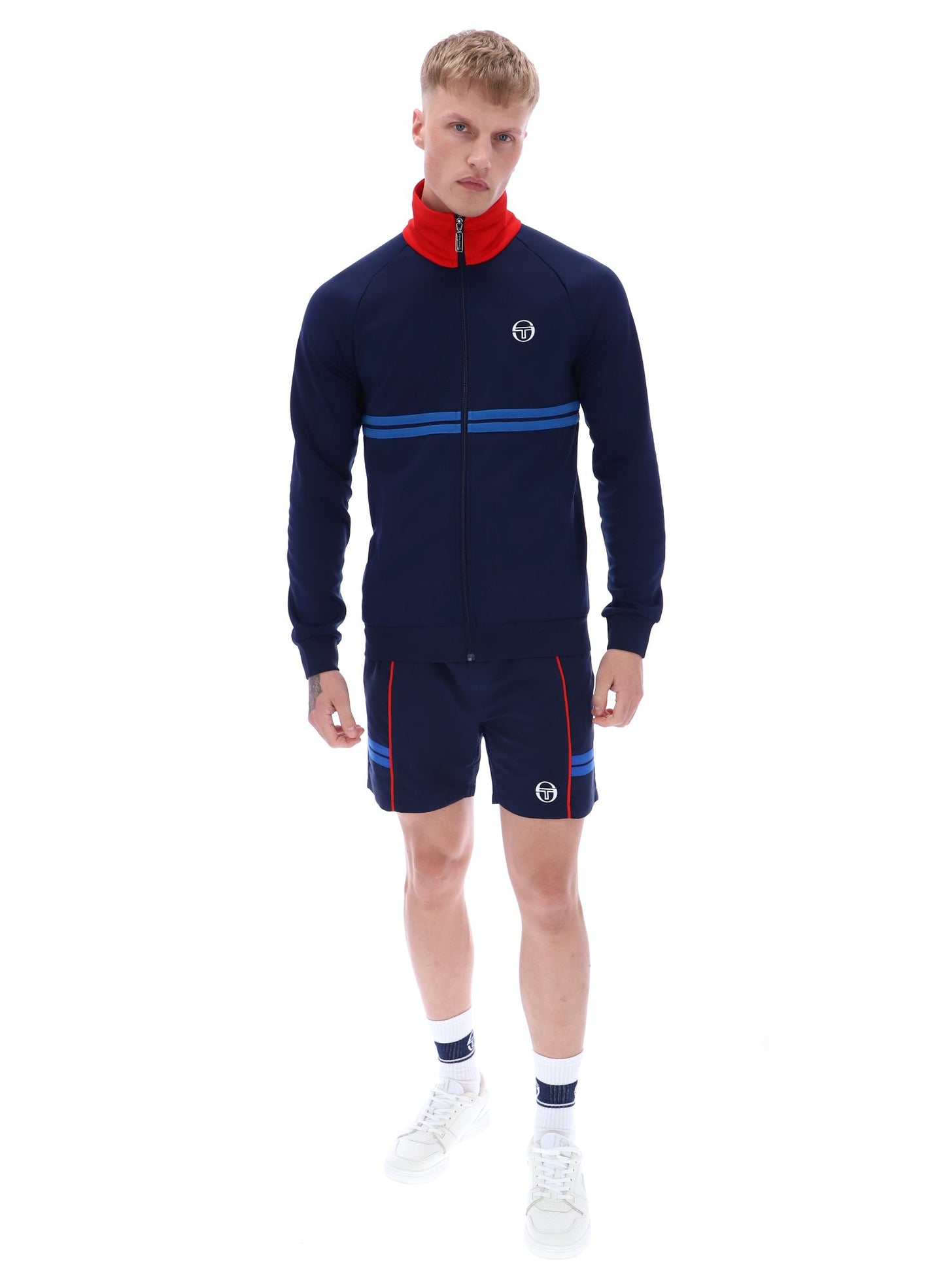 Sergio Tacchini Men's Dallas Track Top Maritime Blue