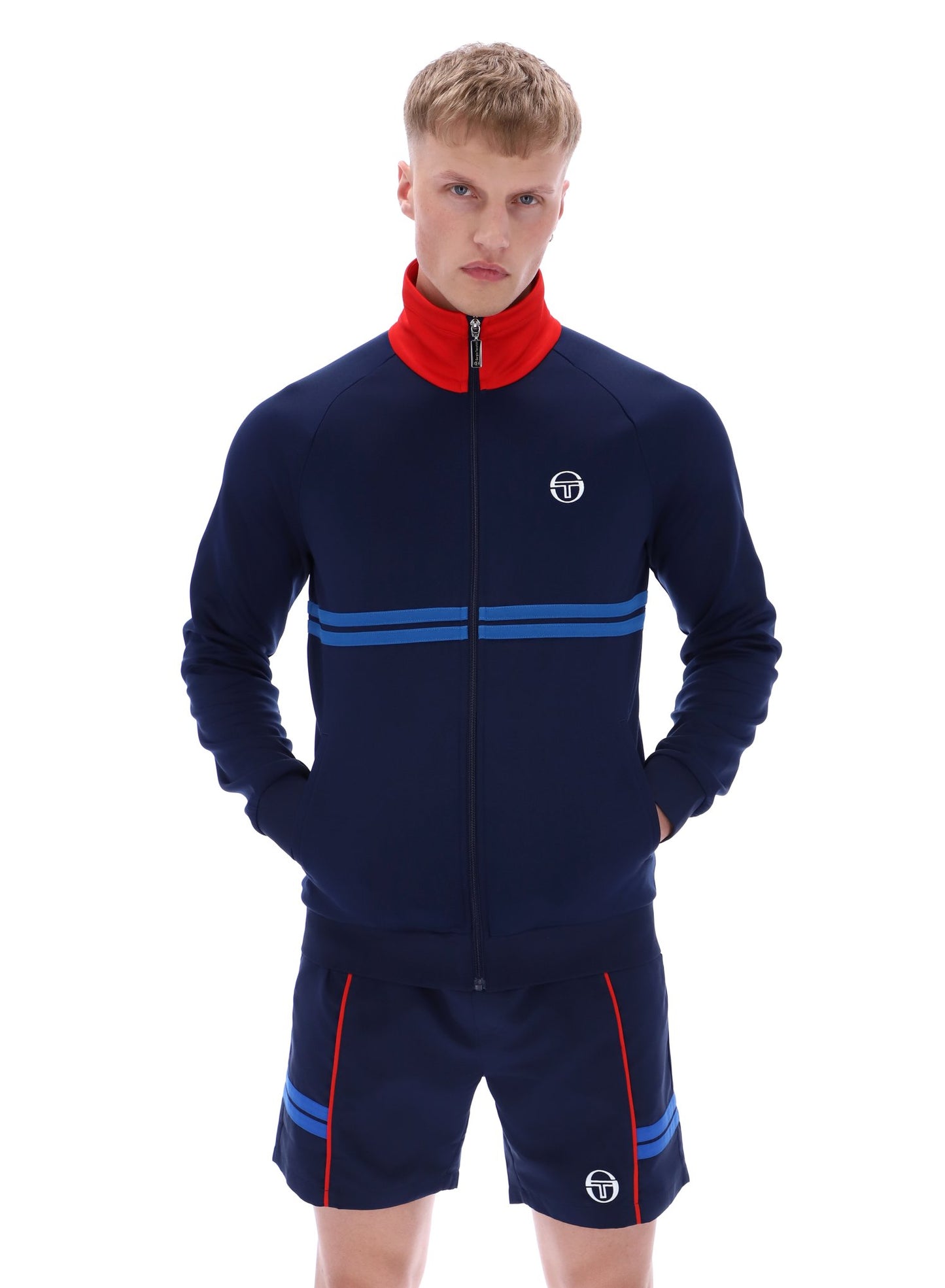 Sergio Tacchini Men's Dallas Track Top Maritime Blue