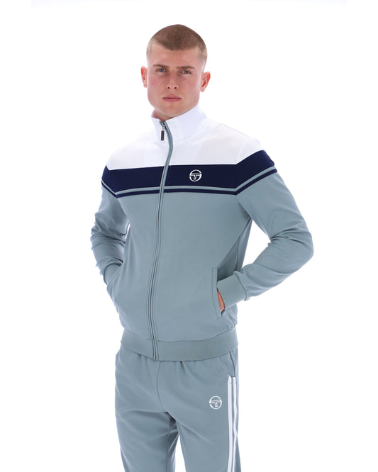 Sergio Tacchini Men's Damarindo Track Top White / Maritime Blue