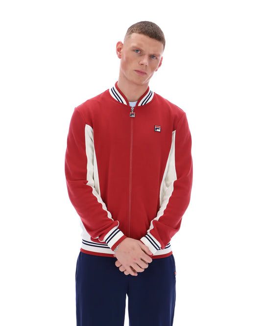 Fila Vintage Men's Settanta 2 Track Top Garnet Red