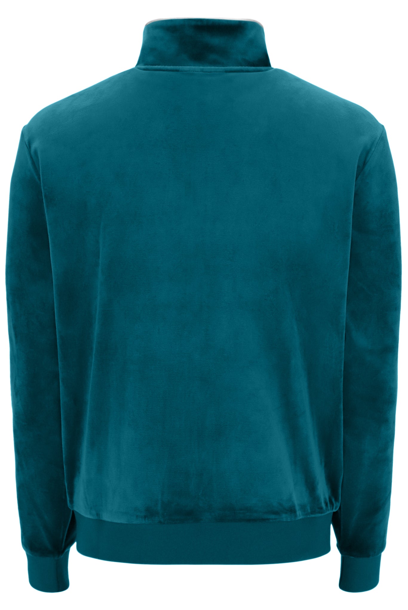 Fila Vintage Men's Irving 2 Velour Track Top Deep Lagoon Green