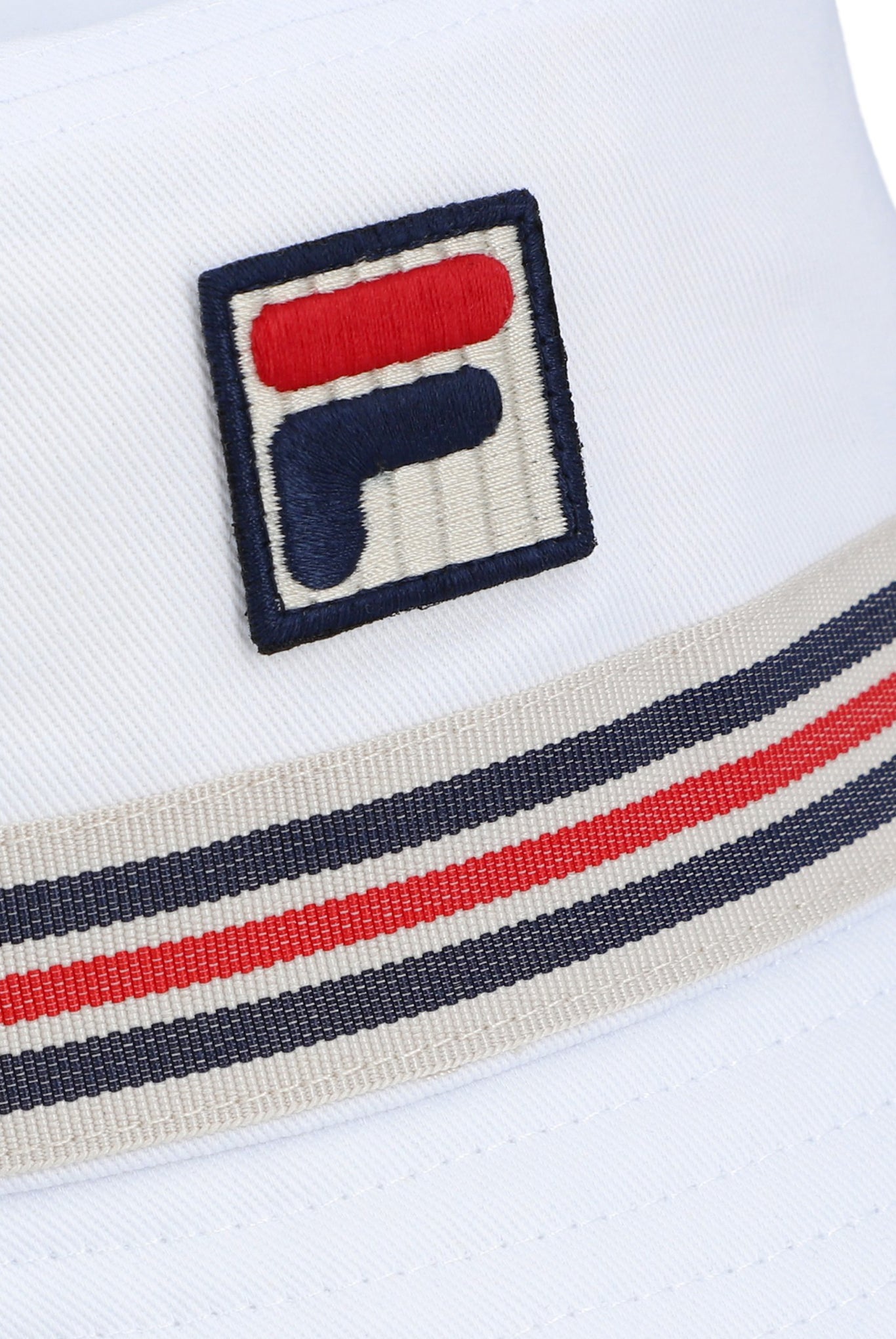Fila Vintage Men's FHXS25004 Jojo Heritage Stripe Bucket Hat White