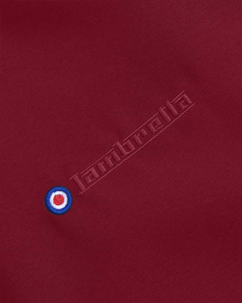 Lambretta Men's LMBBHH1 Shower Resistant Classic Harrington Jacket Burgundy
