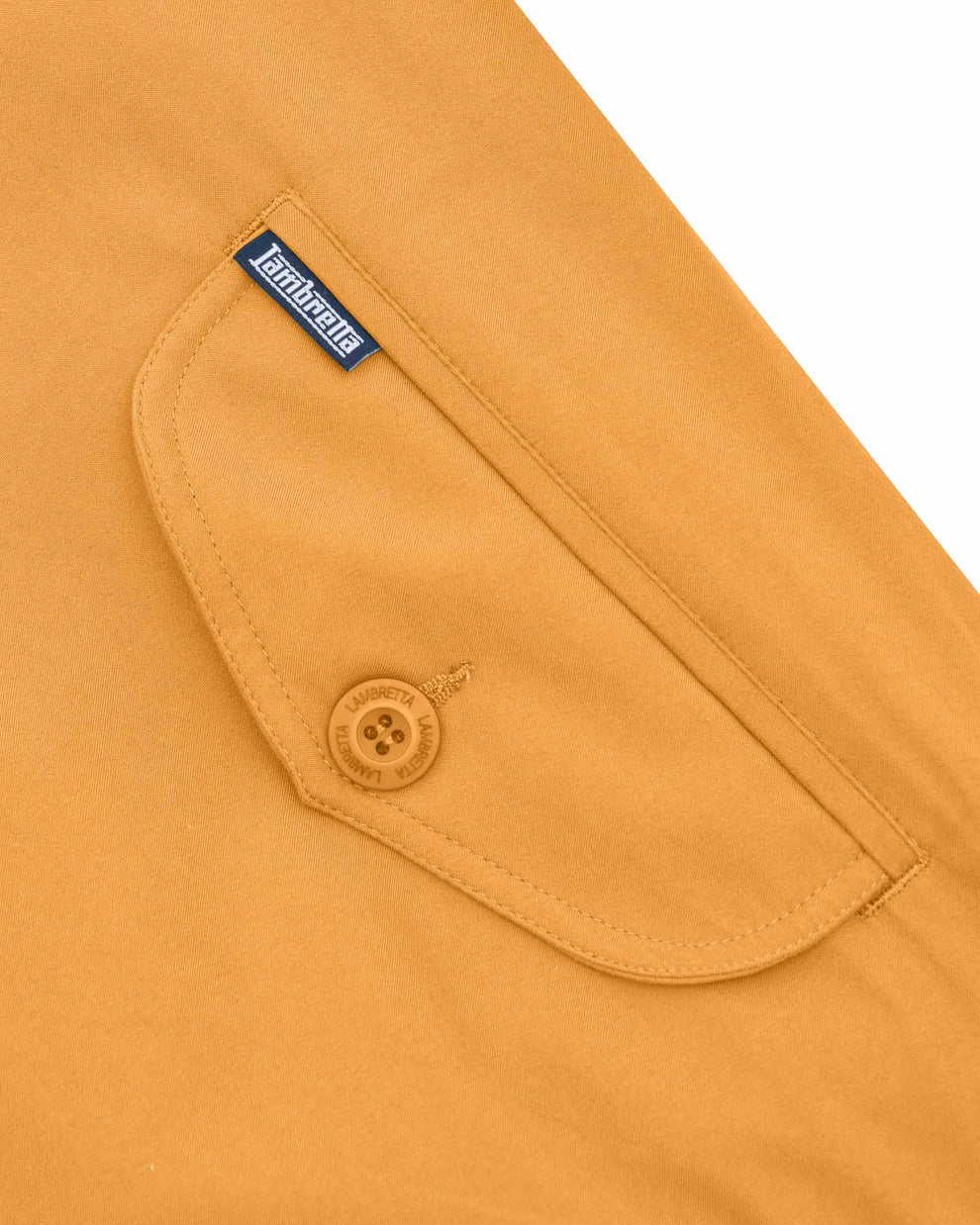 Lambretta Men's LMBBHH1 Shower Resistant Classic Harrington Jacket Mustard