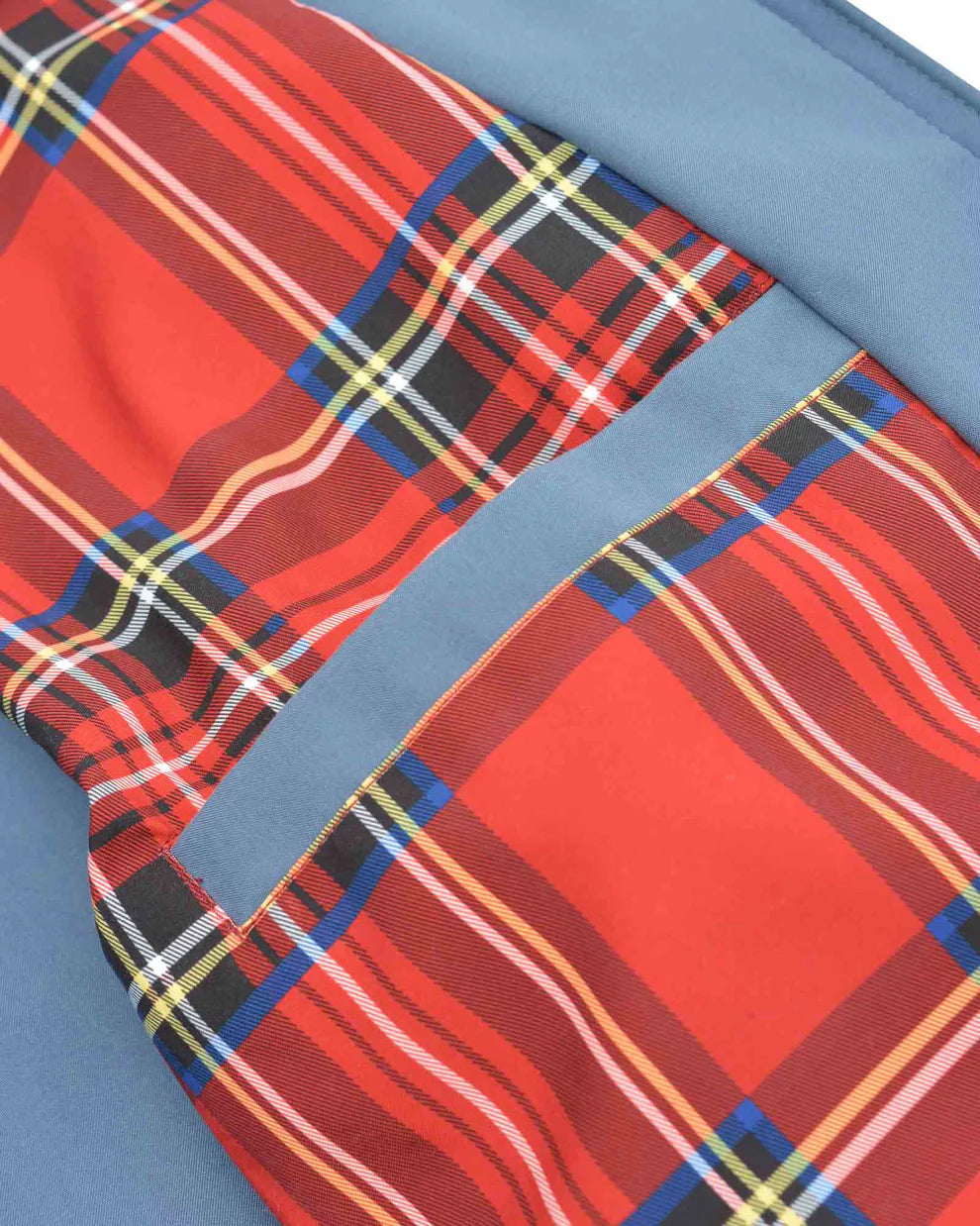 Lambretta Men's LMBBHH1 Shower Resistant Classic Harrington Jacket Mid Blue