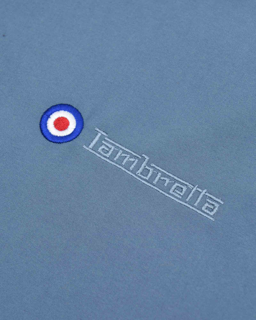 Lambretta Men's LMBBHH1 Shower Resistant Classic Harrington Jacket Mid Blue