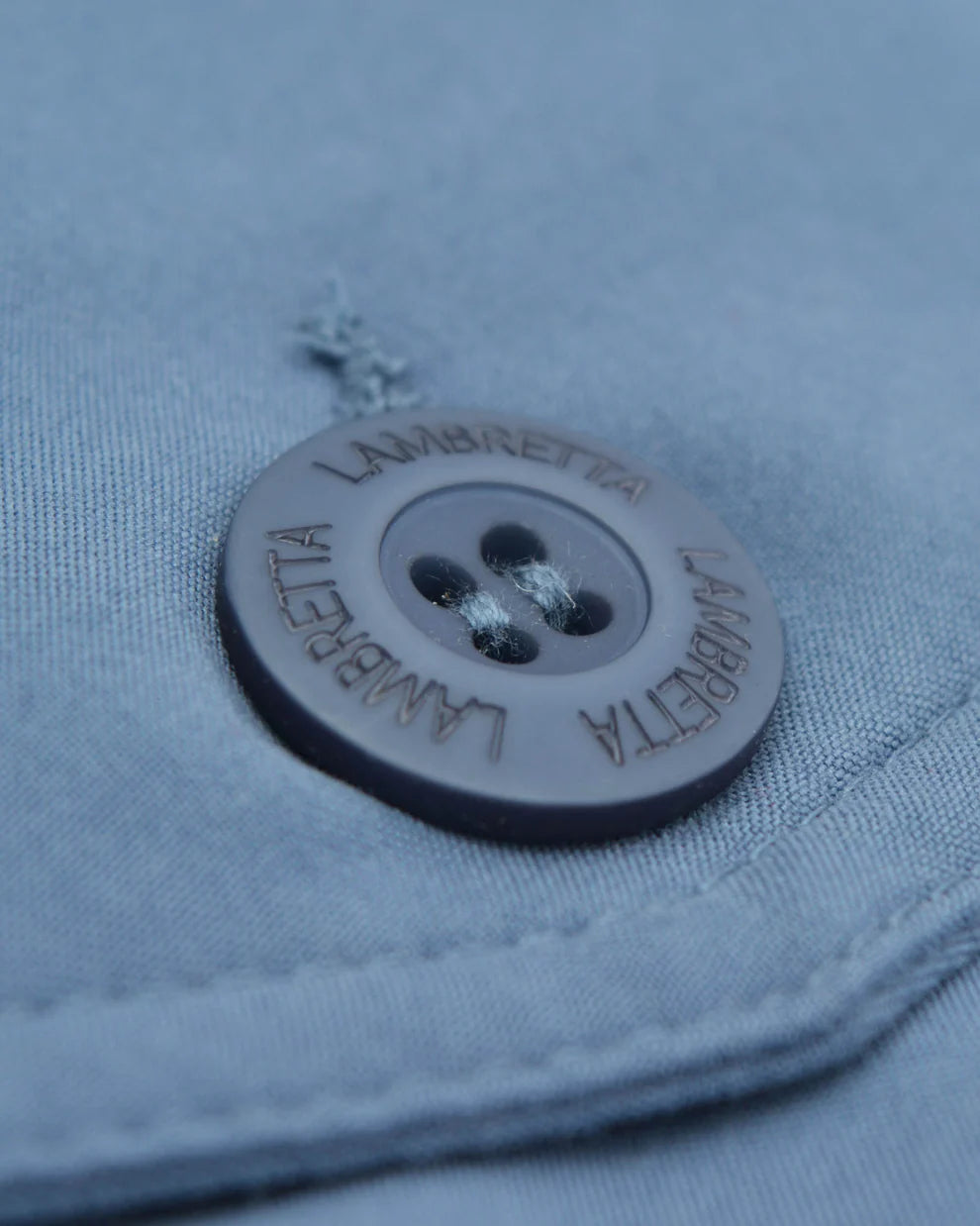 Lambretta Men's LMBBHH1 Shower Resistant Classic Harrington Jacket Mid Blue