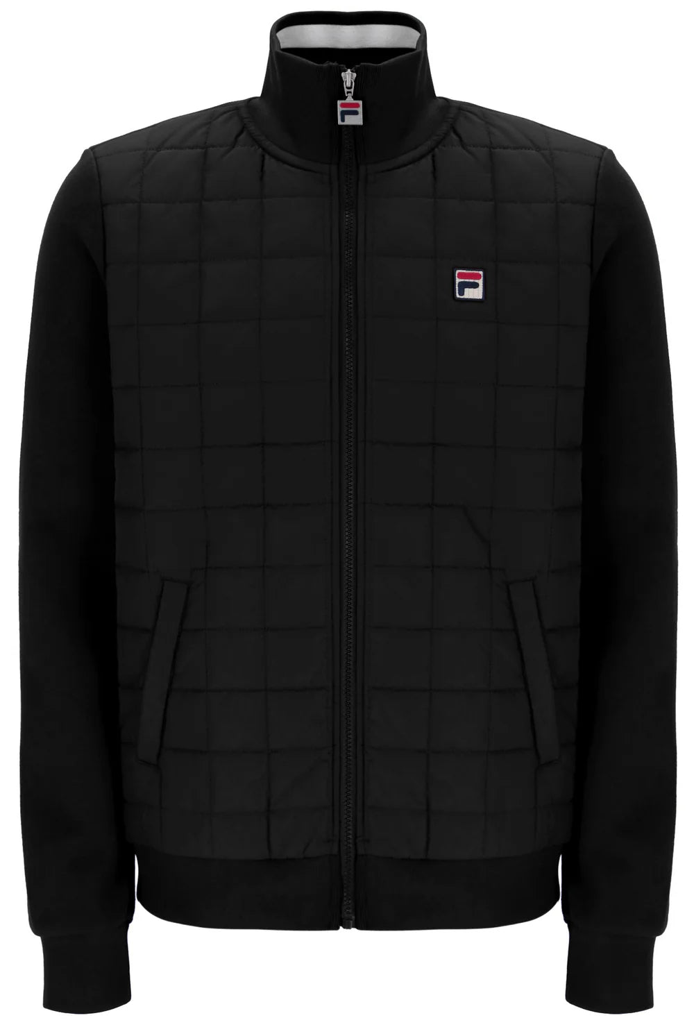 Fila Vintage Men's Moor Padded Front Jacket Black