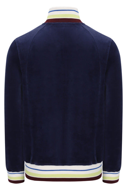 Sergio Tacchini STM21340 Satori Velour Track Top Maritime Blue