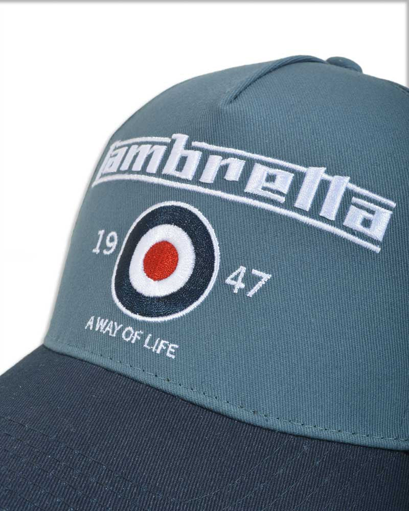 Lambretta Men's SS1331 Classic Baseball Cap Dark Blue