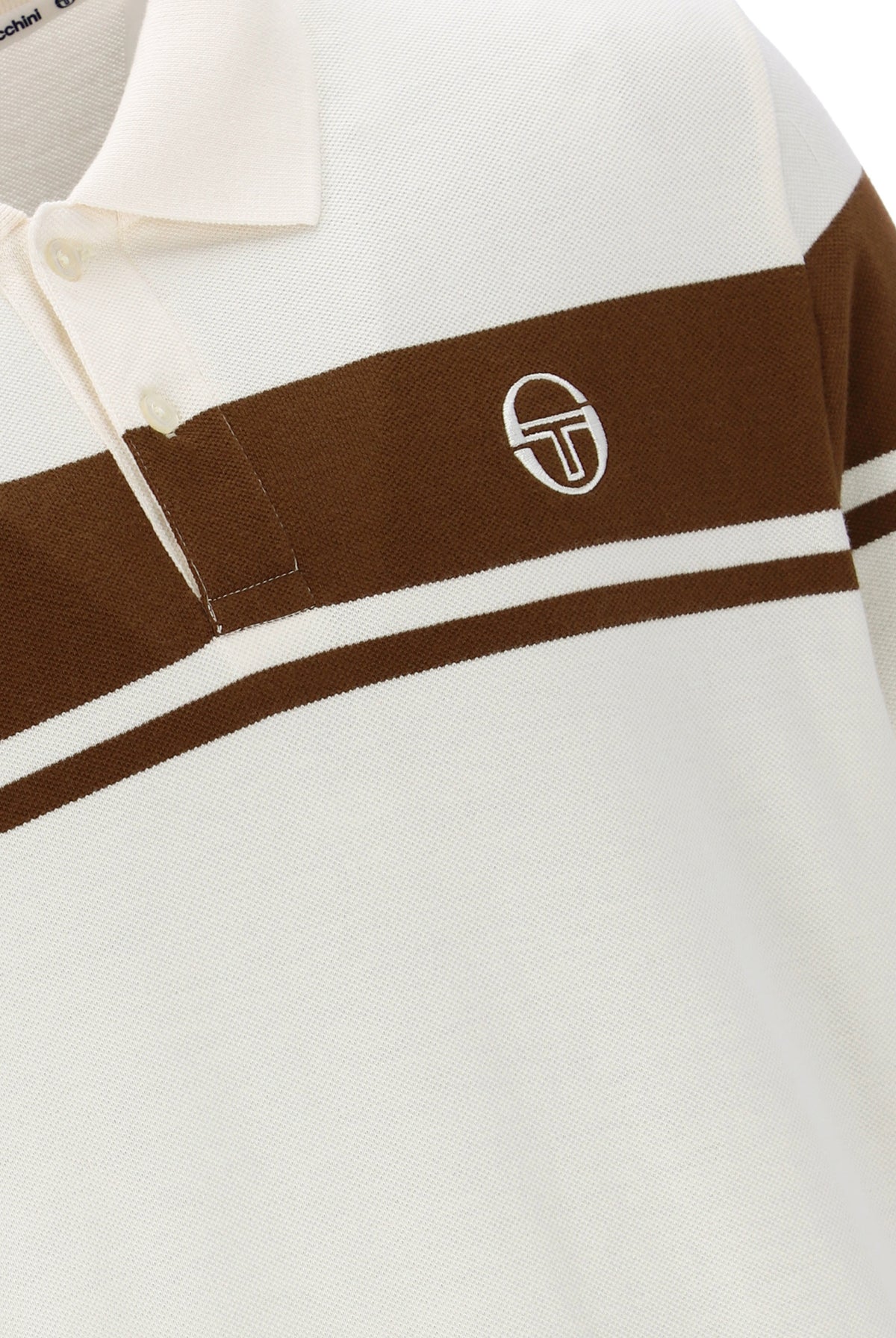 Sergio Tacchini STM14554 SS Young Line Polo Shirt Gardenia / Potting Soil