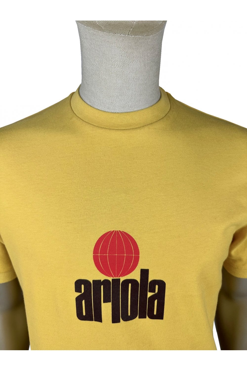 Ska & Soul Men's SS2563 'Ariola' Marley Peached T-Shirt Mustard Yellow