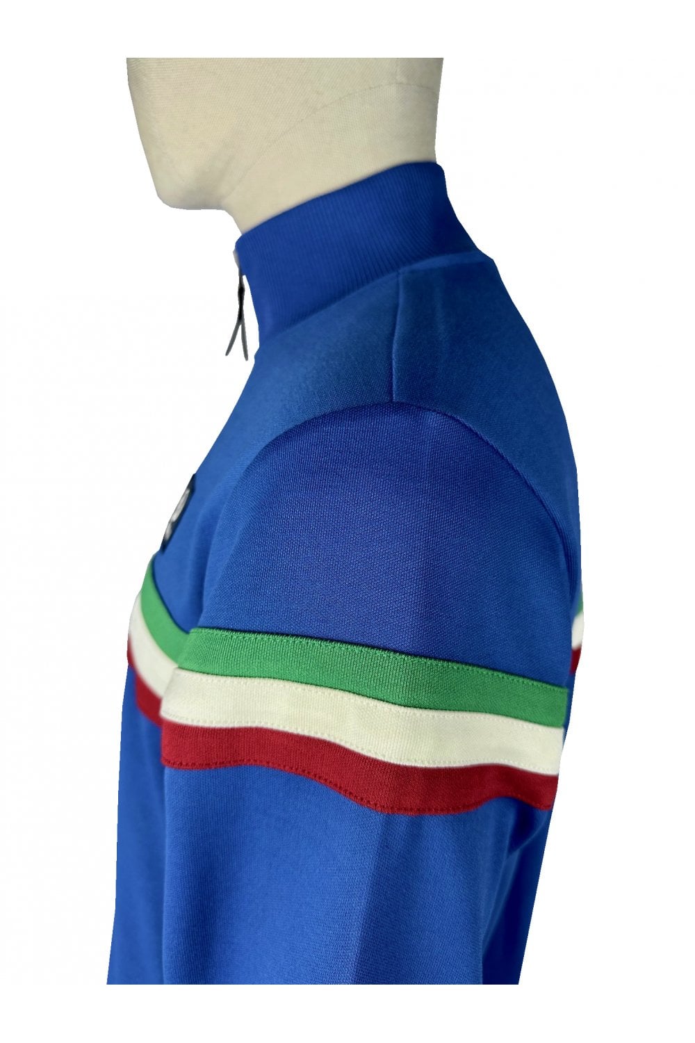 Trojan Records Men's TR9102 Retro Stripe Track Top Cobalt Blue
