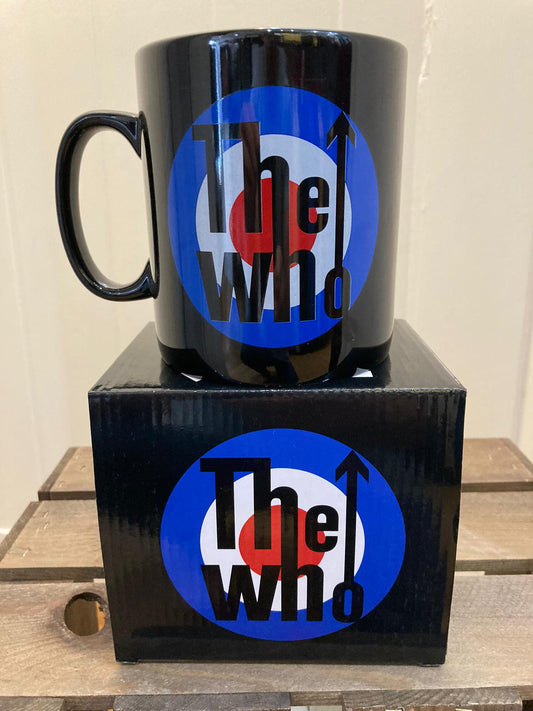 The Who Official Target Logo Giant Boxed Mug Black