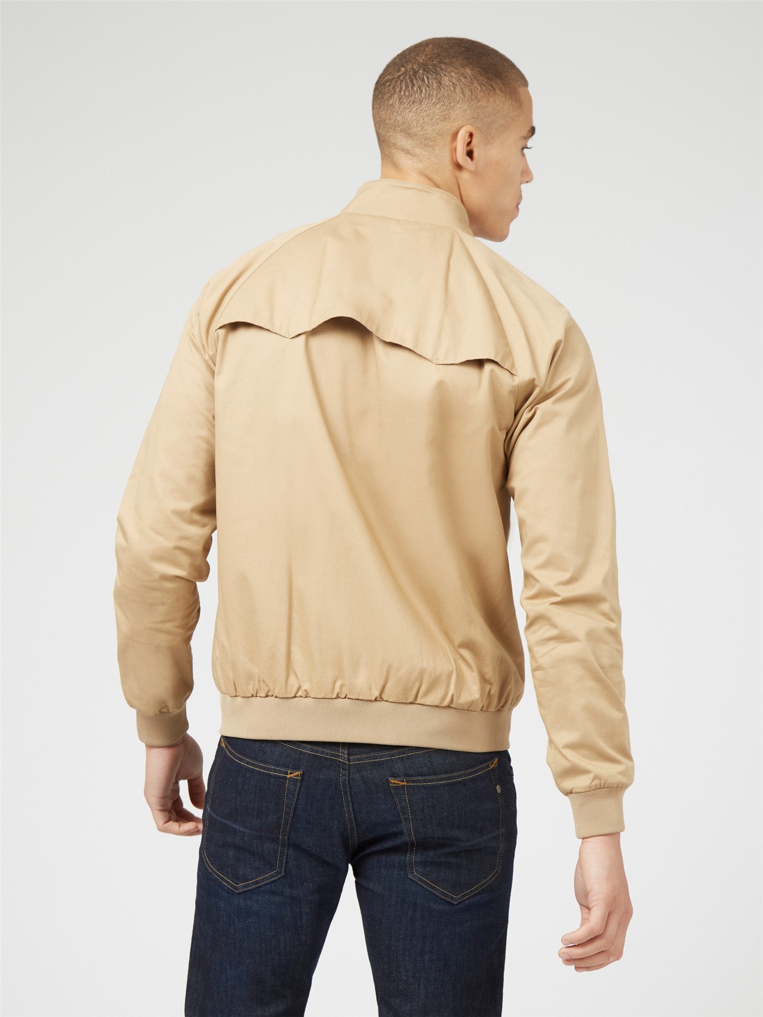 Ben sherman clearance beige harrington jacket