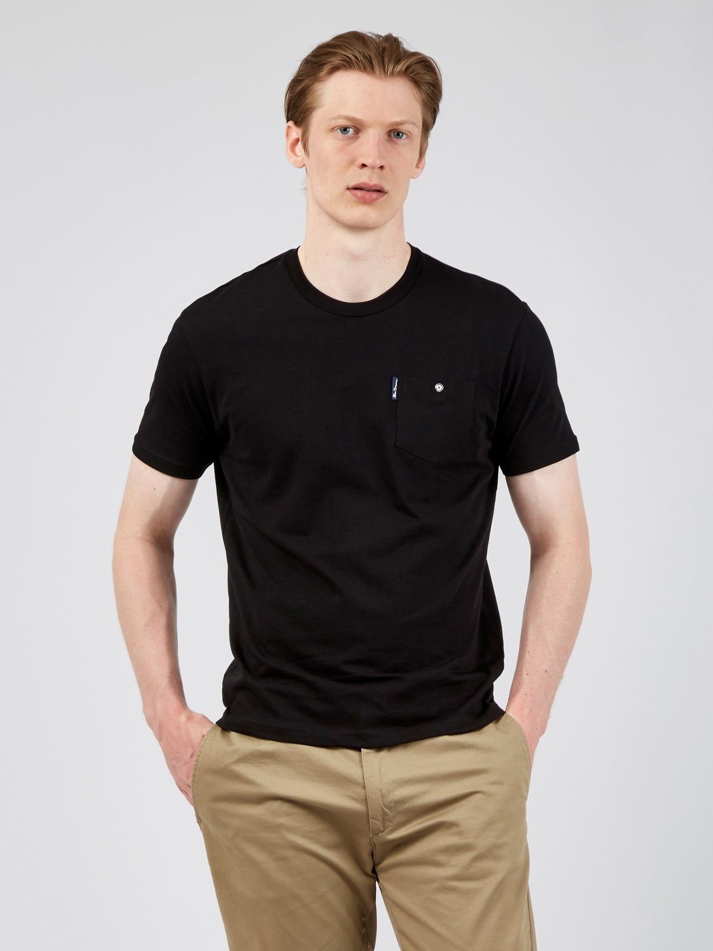 Ben Sherman Men's 0059326 SS Signature Pocket T-Shirt Black