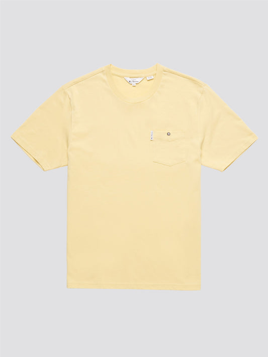 Ben Sherman Men's 0059326 SS Signature Pocket T-Shirt Lemon