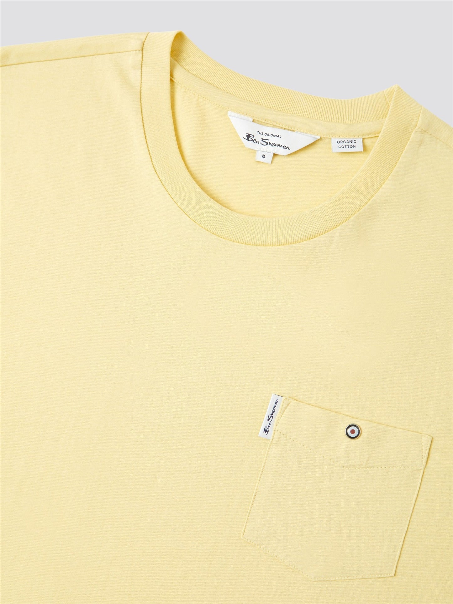 Ben Sherman Men's 0059326 SS Signature Pocket T-Shirt Lemon