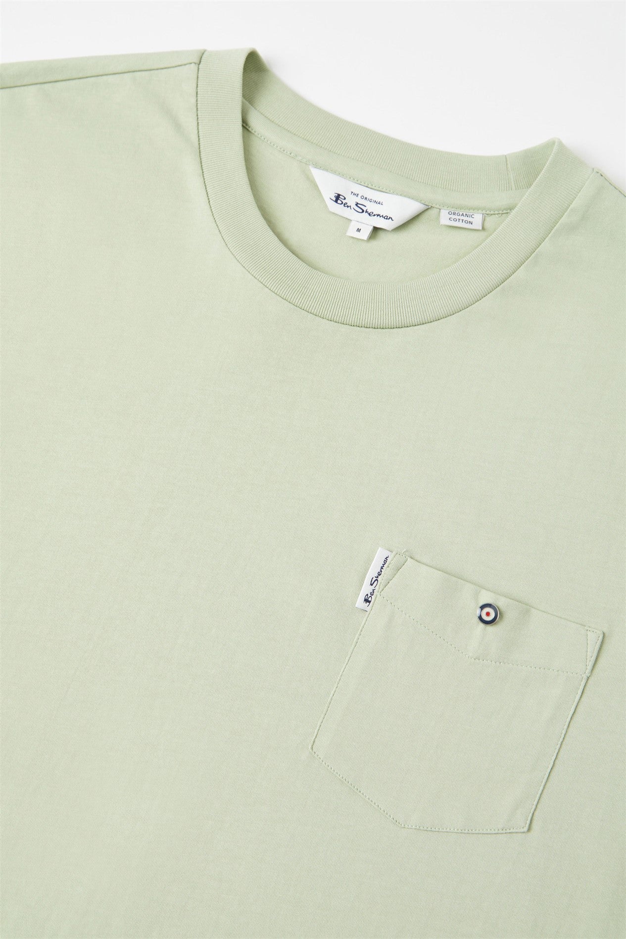 Ben Sherman Men's 0059326 SS Signature Pocket T-Shirt Pistachio Green