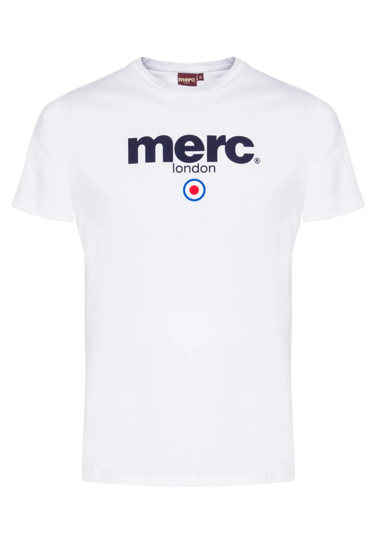 Merc Men's Brighton Crew Neck T Shirt White