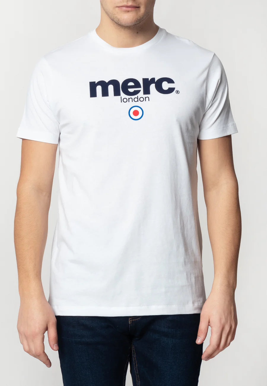 Merc Men's Brighton Crew Neck T Shirt White