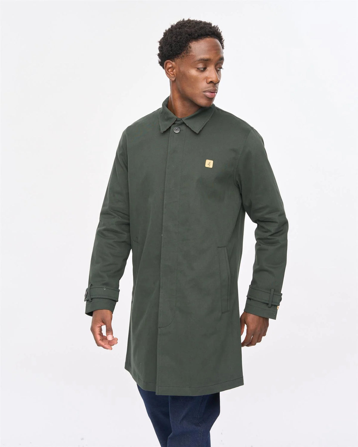 Gabicci Vintage V00GJ12 Houghton Rain Mac Coat Dark Green