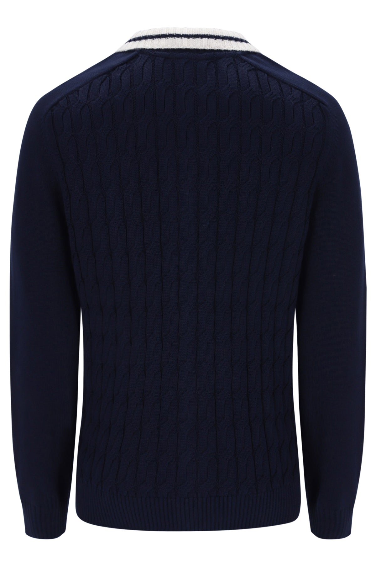 Sergio Tacchini Brutta Knitted Cardigan Maritime Blue / Gardenia