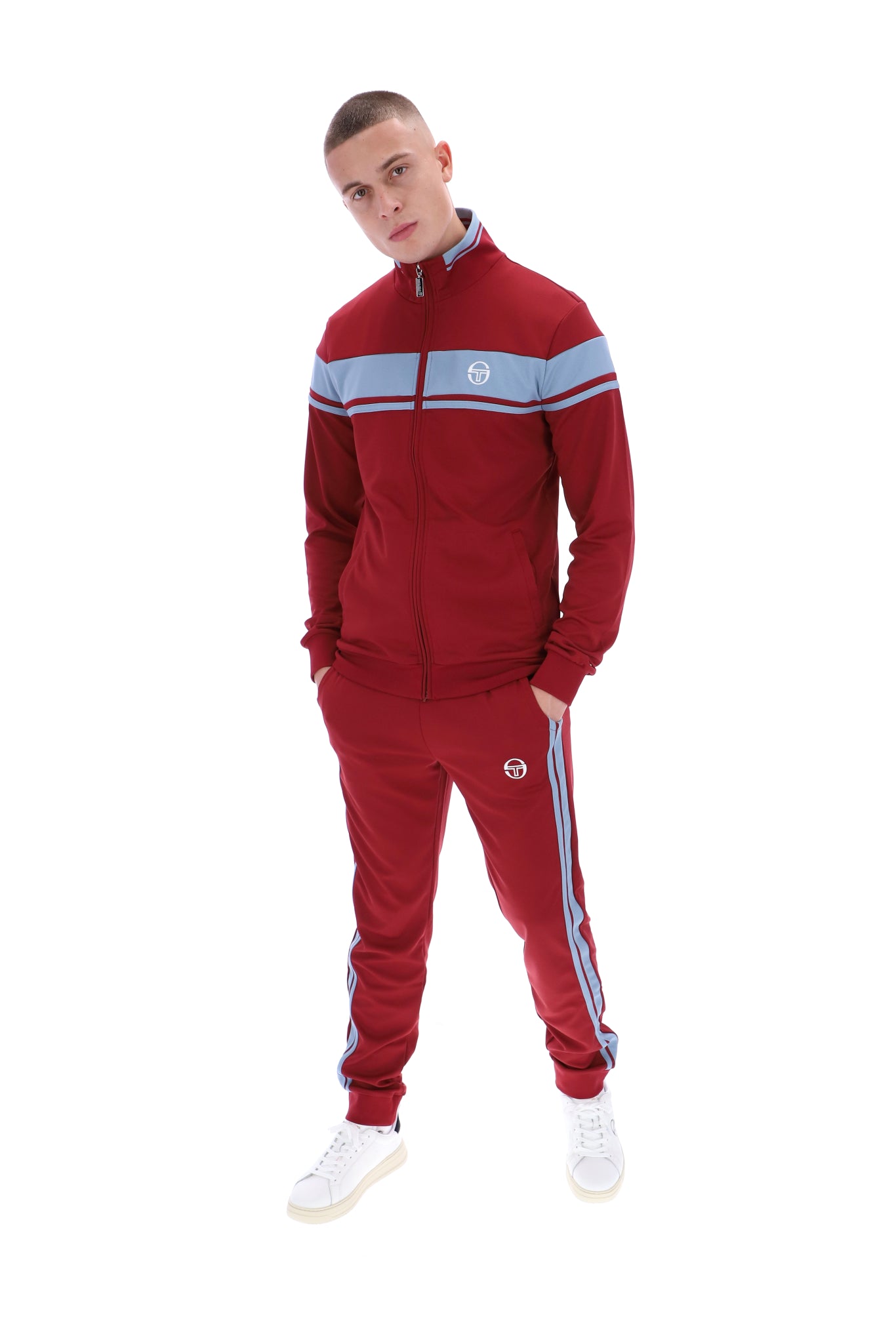 Sergio Tacchini Men's Damarindo Track Top Tibetan Red