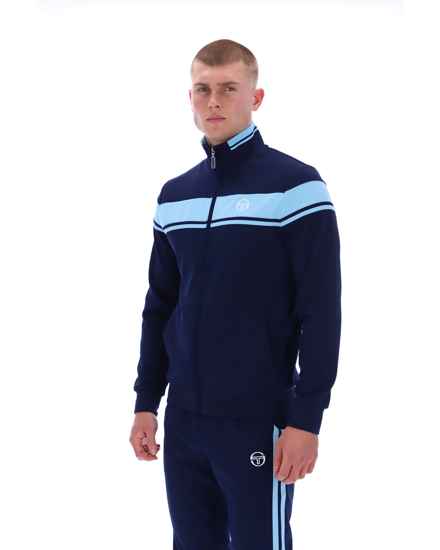 Sergio Tacchini Men's Damarindo Track Top Maritime Blue / Baltic Sea