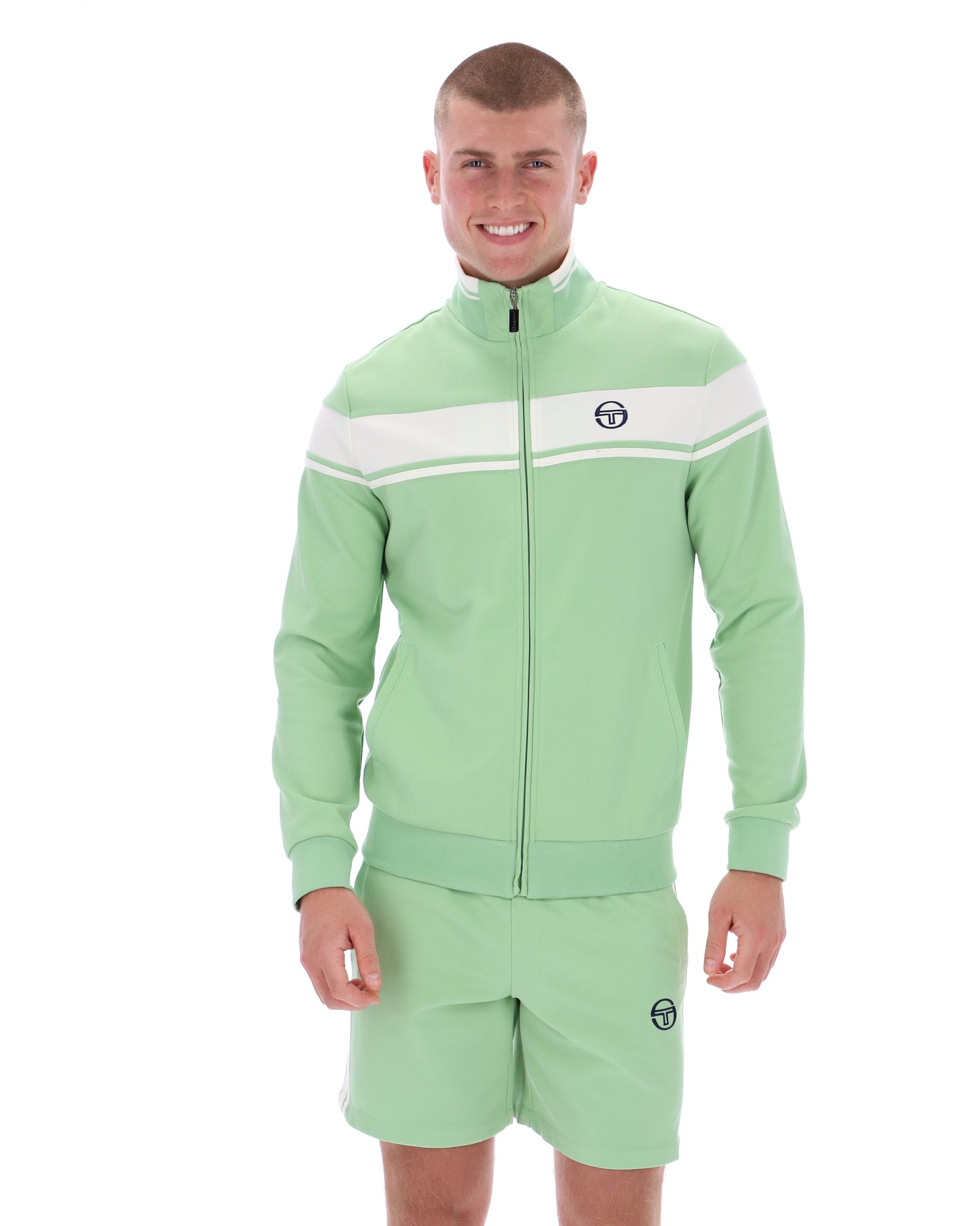 Sergio Tacchini Men's Damarindo Track Top Quiet Green