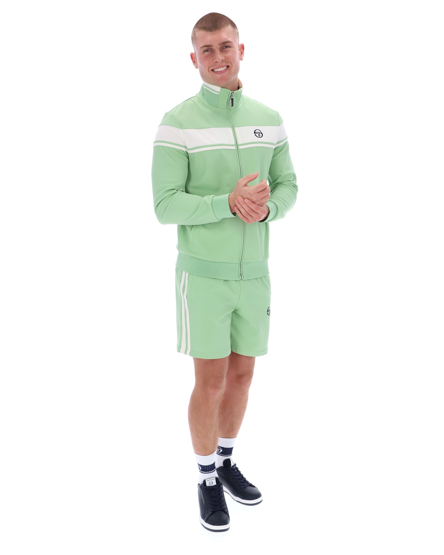 Sergio Tacchini Men's Damarindo Track Top Quiet Green