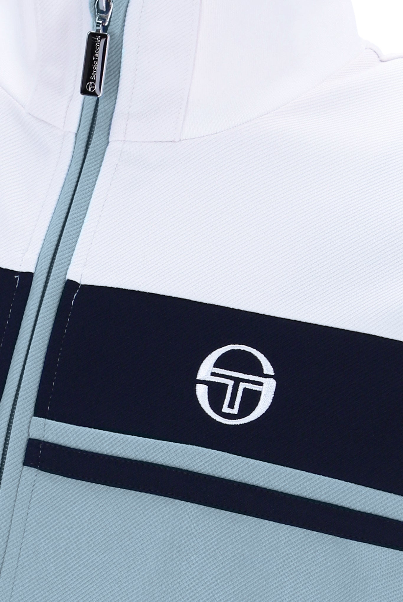 Sergio Tacchini Men's Damarindo Track Top White / Maritime Blue