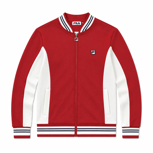 Fila Vintage Men's Settanta 2 Track Top Garnet Red