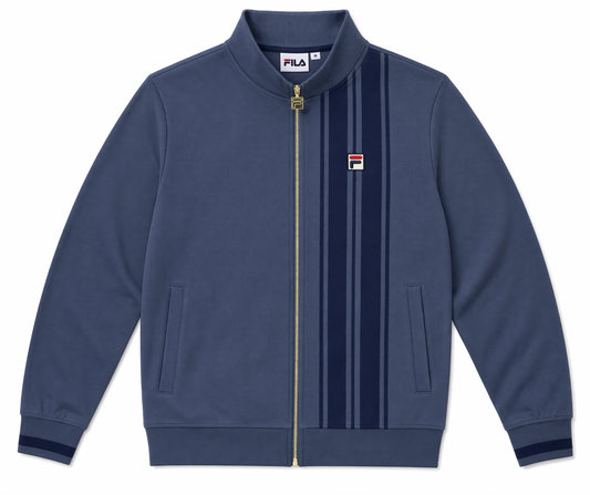 Fila Vintage Men's Dante Stripe Track Top Vintage Indigo Blue
