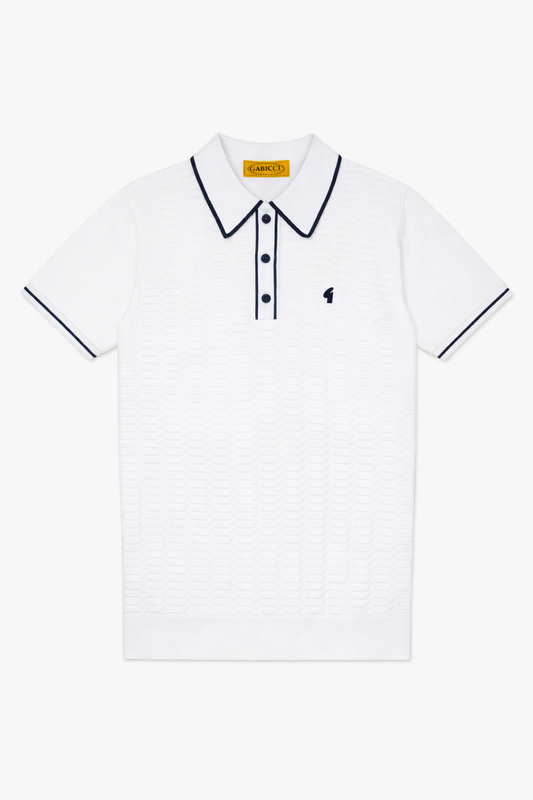 Gabicci Vintage Men's V56GM22 Ronnie SS Polo Shirt White