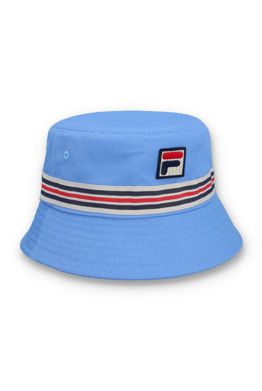 Fila Vintage Men's FHXS25004 Jojo Heritage Stripe Bucket Hat Vista Blue