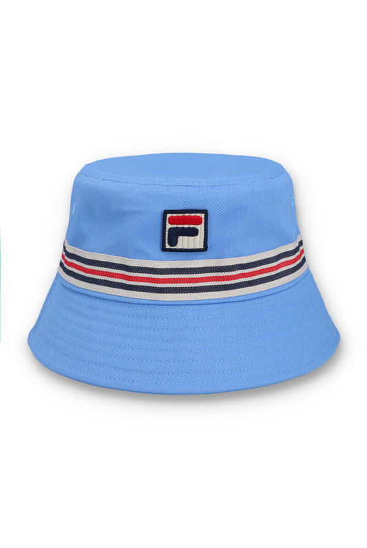 Fila Vintage Men's FHXS25004 Jojo Heritage Stripe Bucket Hat Vista Blue