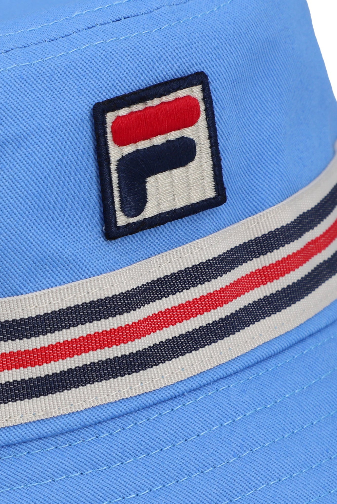 Fila Vintage Men's FHXS25004 Jojo Heritage Stripe Bucket Hat Vista Blue