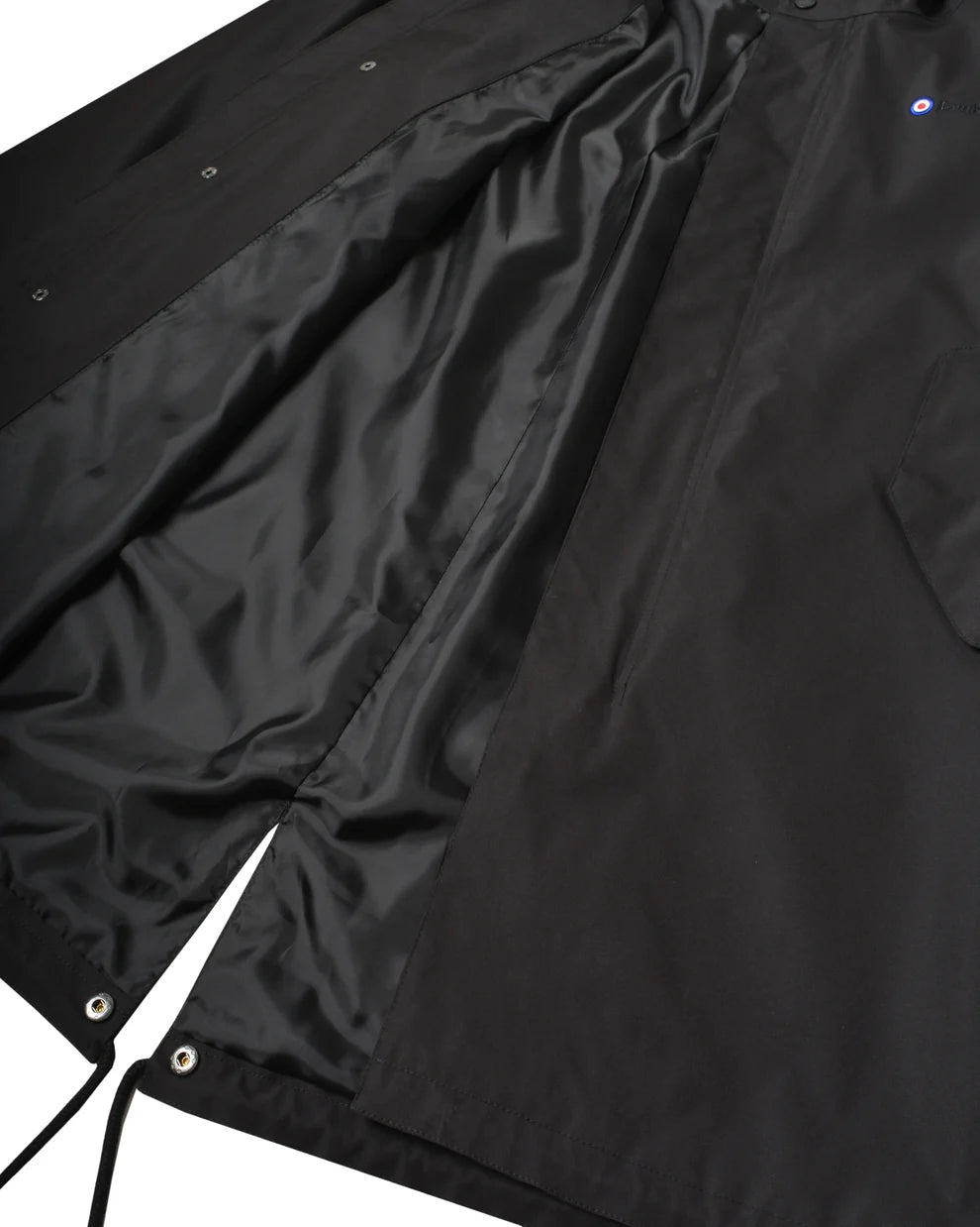 Lambretta Men's LAMDS002 Shower Resistant Parka Coat Black