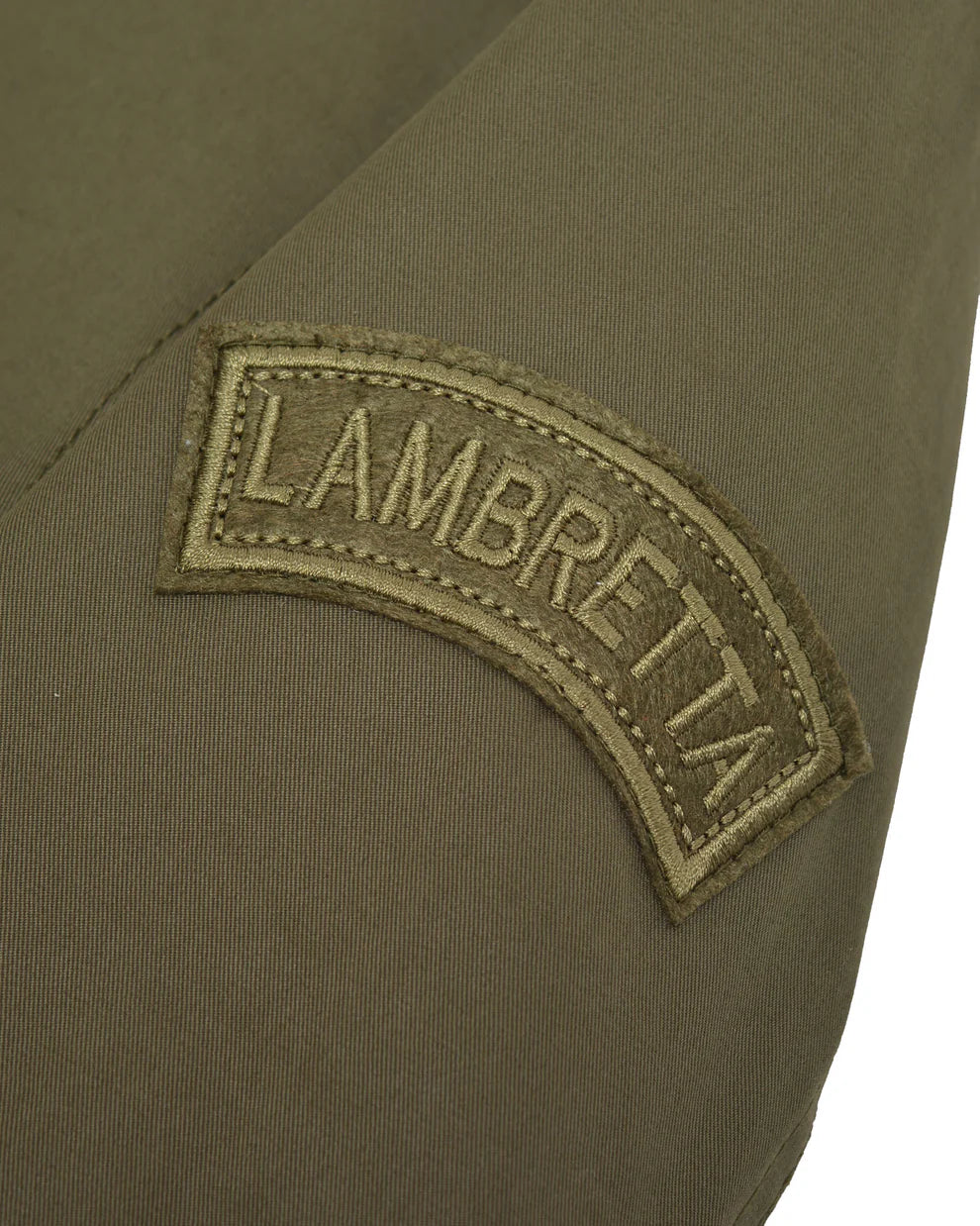 Lambretta Men's LAMDS002 Shower Resistant Parka Coat Khaki Green