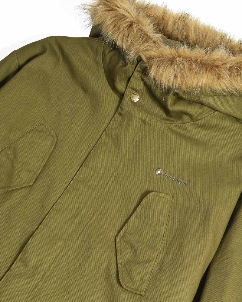 Lambretta Men's LAMDS010 Cotton Canvas Parka Khaki Green