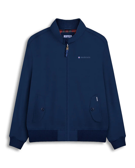 Lambretta Men's LMBBHH1 Showerproof Classic Harrington Jacket Navy Blue