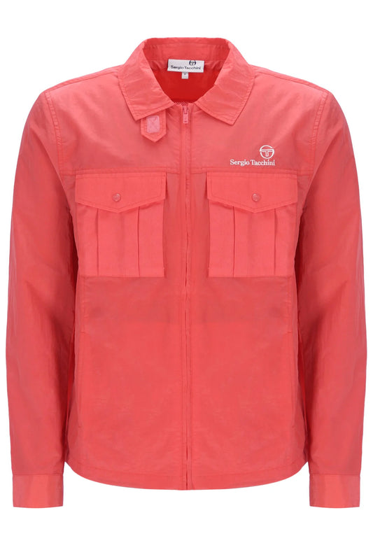 Sergio Tacchini Men's STM12110 Shacket Shirt Jacket Dubarry Pink