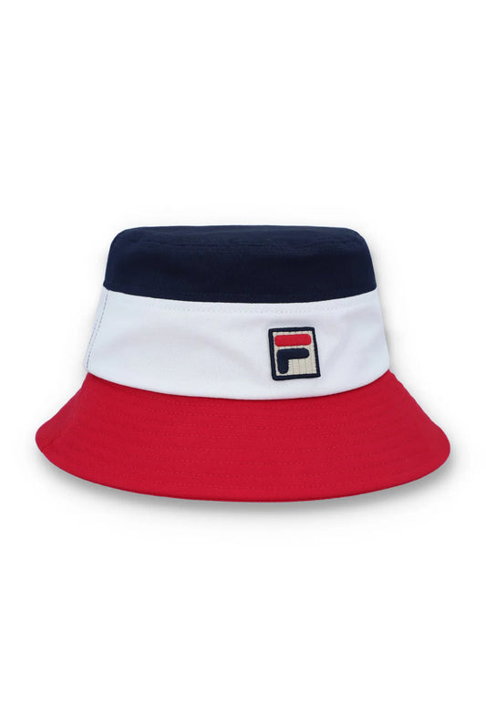 Fila Vintage Men's Marco Tri Colour Bucket Hat Fila Red / White / Navy