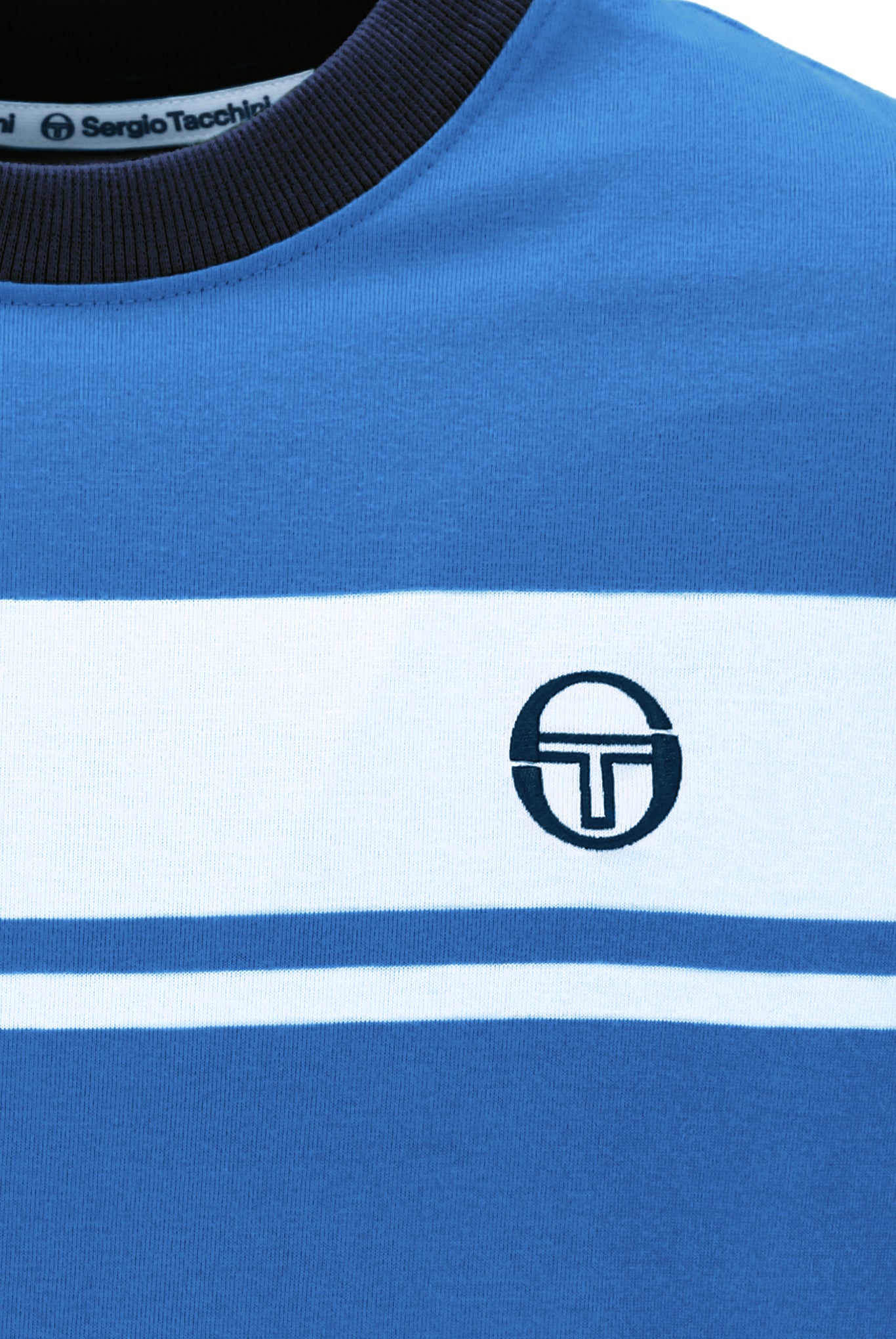 Sergio Tacchini Men's STM14593 SS Master Crew Neck T Shirt Directoire Blue