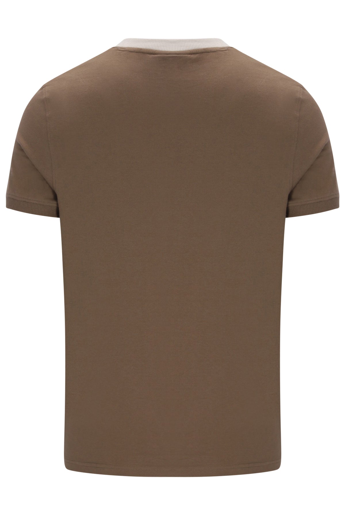 Sergio Tacchini Men's STM14593 SS Master Crew Neck T Shirt Shitake / Gardenia