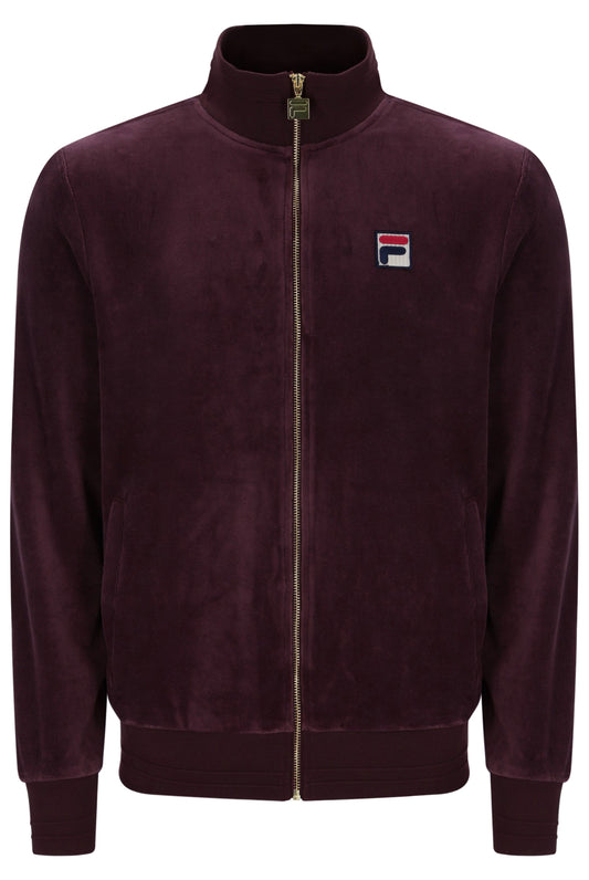 Fila Vintage Nero 2 Velour Track Top Fudge