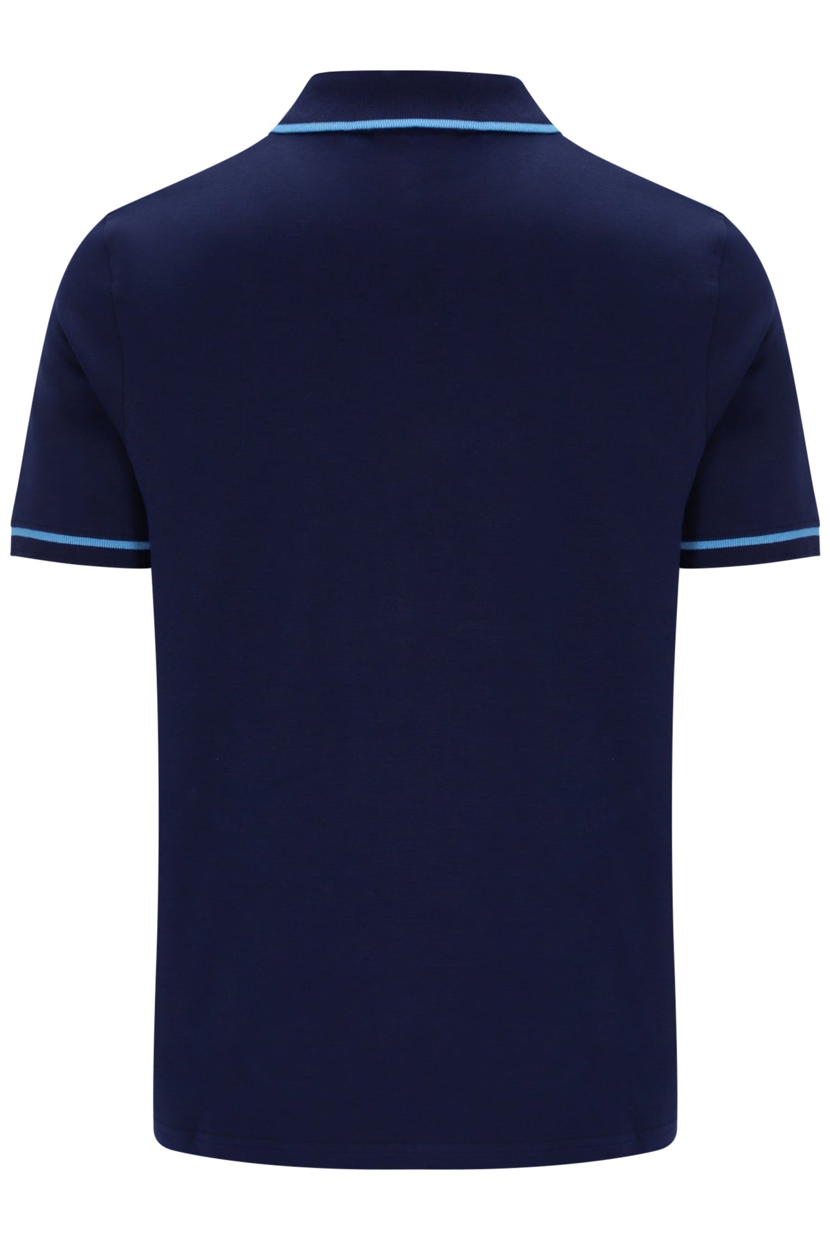 Fila Vintage Men's Oden Zip Polo Shirt Fila Navy / Azure Blue