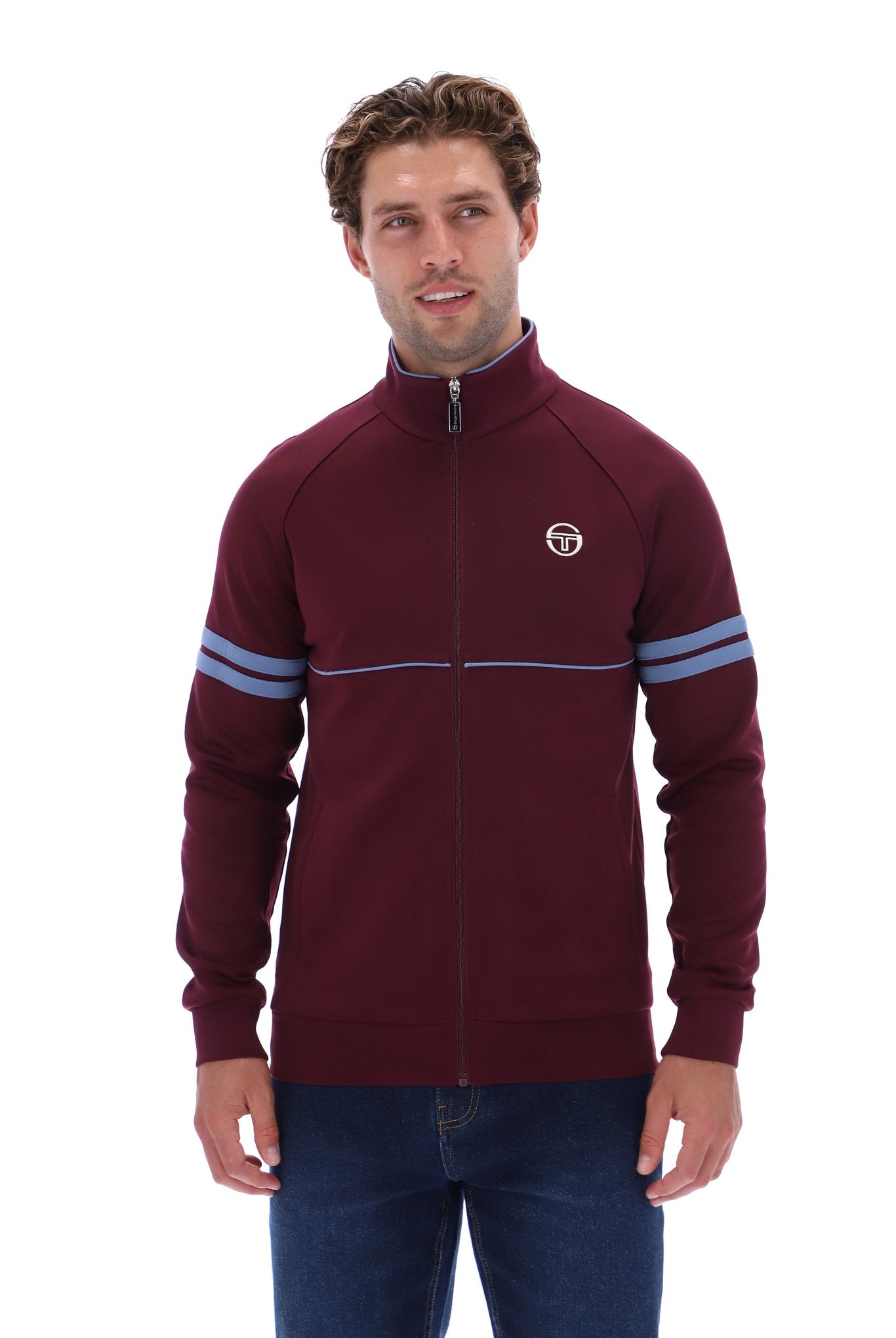 Sergio Tacchini Men's Orion Track Top Fig / Country Blue